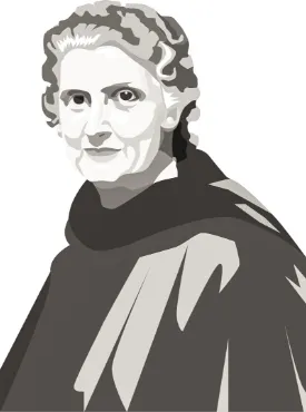 The founder, Maria Montessori